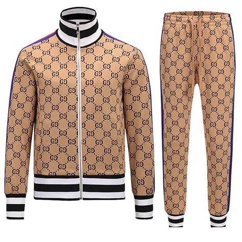 mens gucci tracksuit red|gucci jogging suit for men.